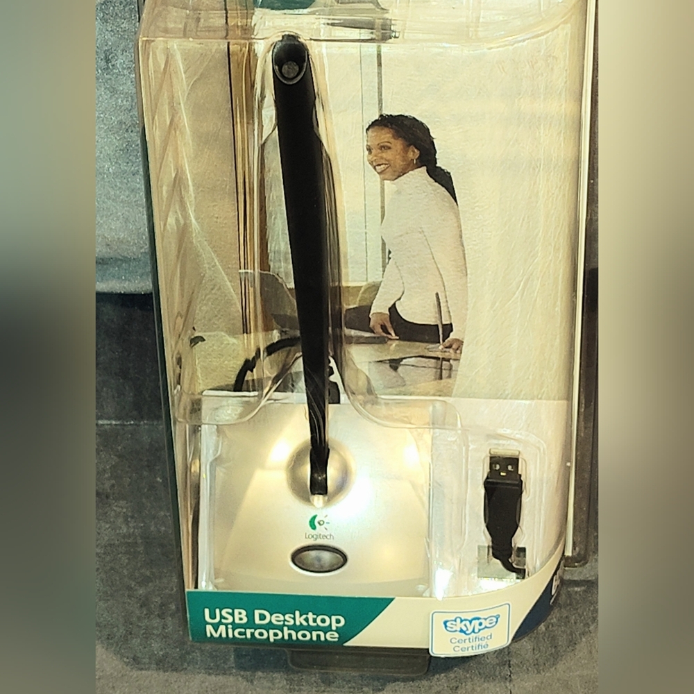 NIB Logitech USB Desktop Microphone - Picture 6 of 12